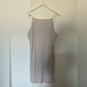 Beige/cream body con spaghetti strap dress